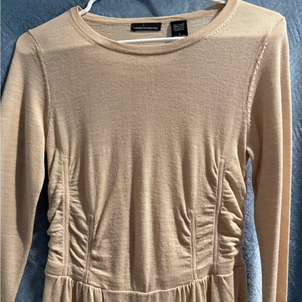 Moda International Cream Midi Dress